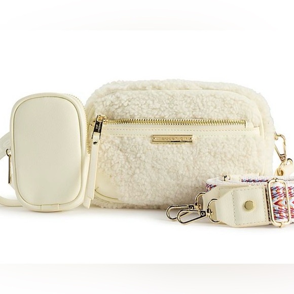 Madden Girl 3 PIece Gift Set Convertible Fanny Pack Crossbody with Strap NIB - Picture 2 of 9